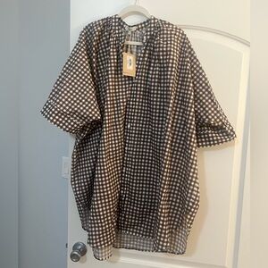 Oroton Gingham Kaftan NWT